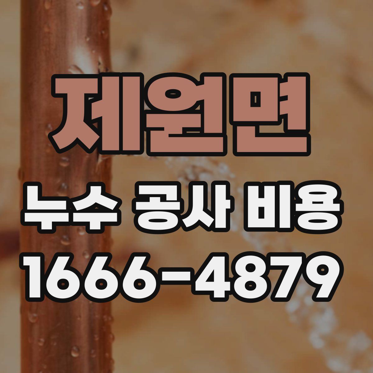 제원면 누수 공사 비용