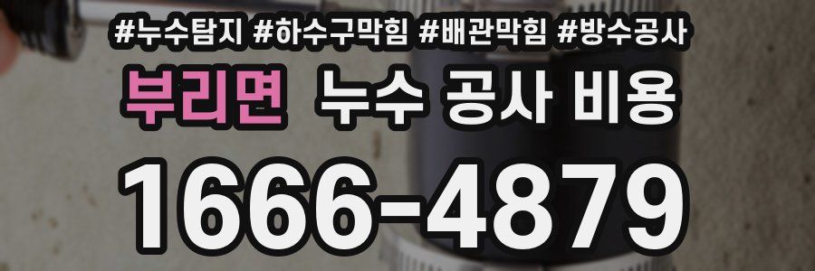 부리면 누수 공사 비용