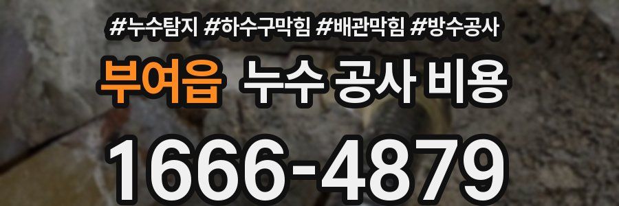 부여읍 누수 공사 비용