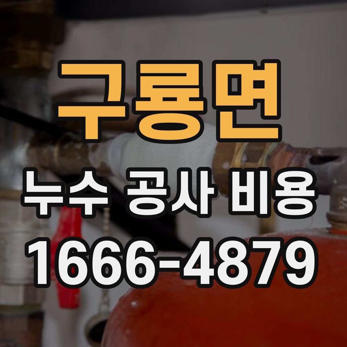 구룡면 누수 공사 비용