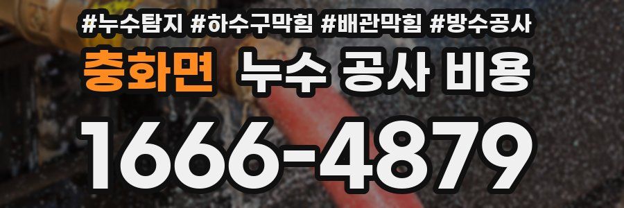 충화면 누수 공사 비용