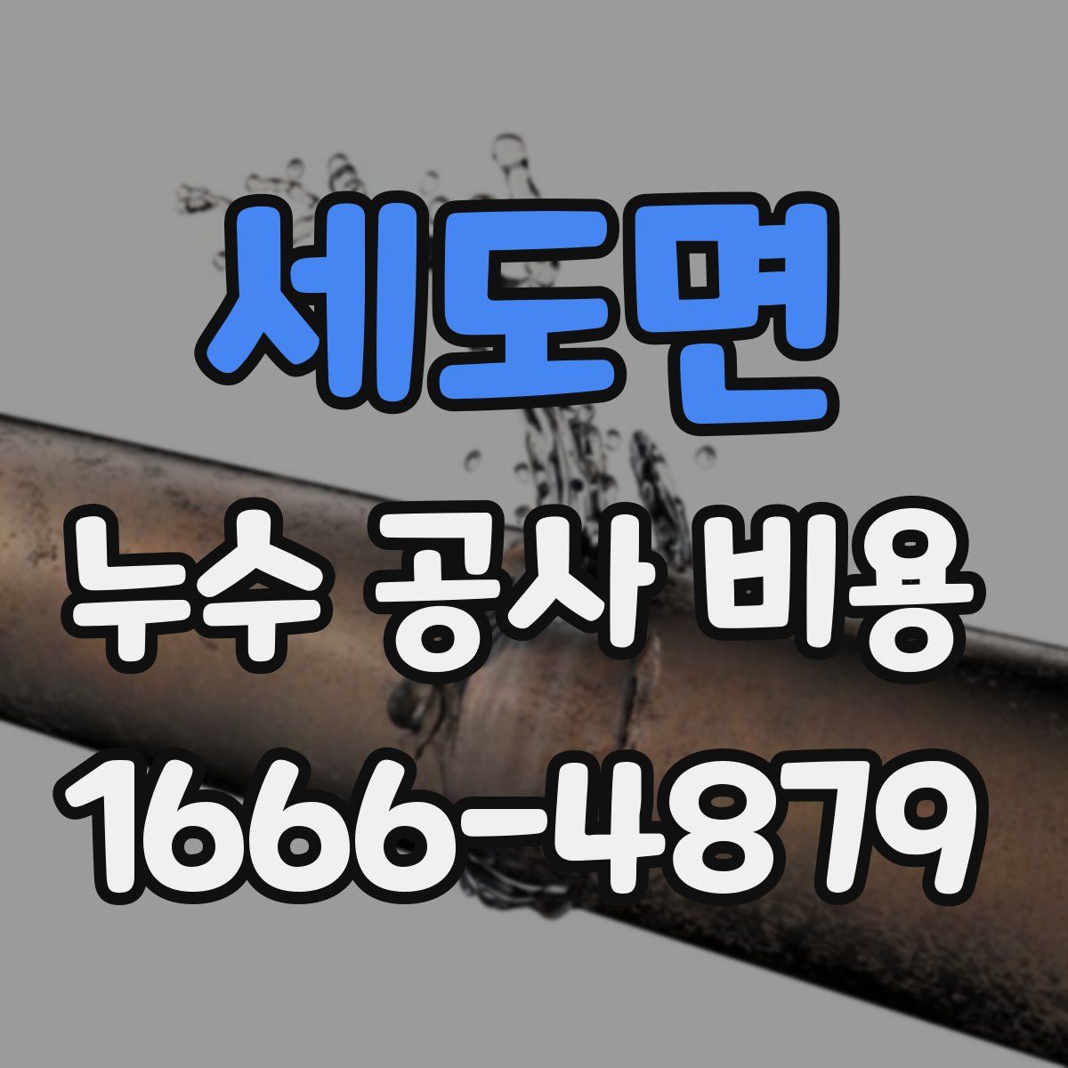 세도면 누수 공사 비용