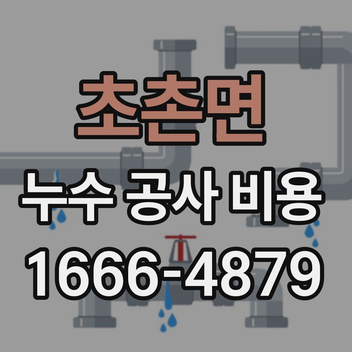 초촌면 누수 공사 비용