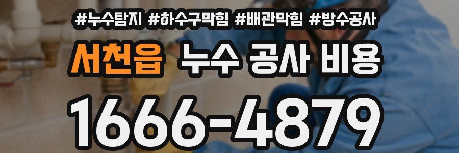 서천읍 누수 공사 비용
