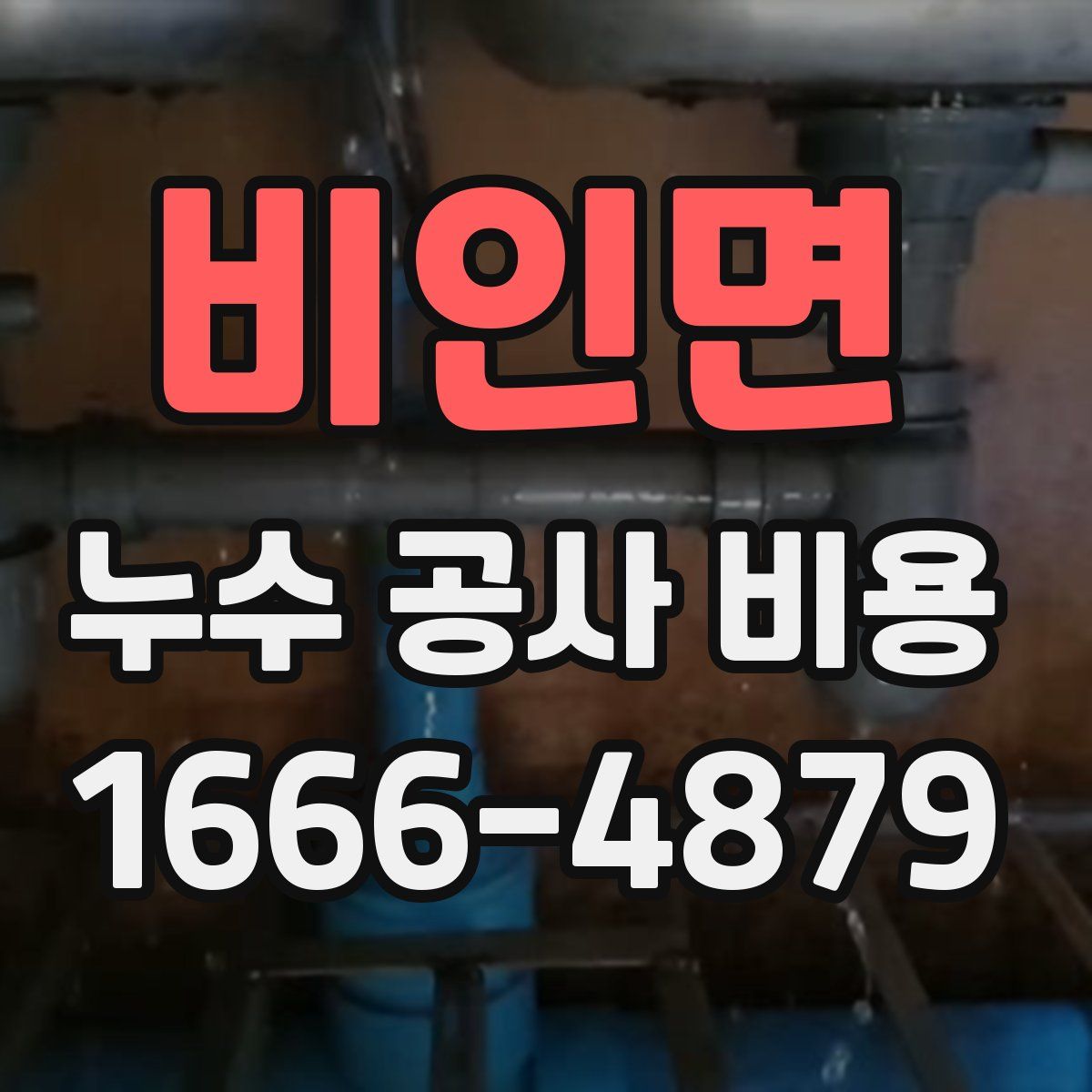비인면 누수 공사 비용