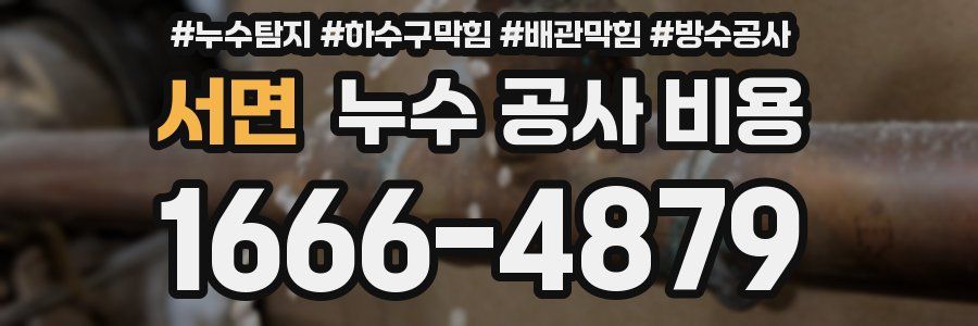 서면 누수 공사 비용