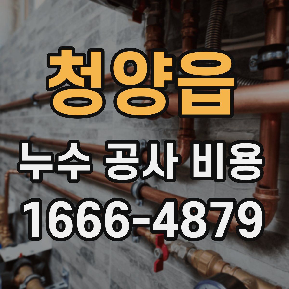 청양읍 누수 공사 비용