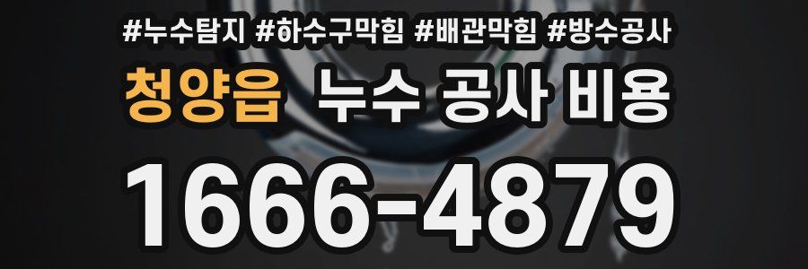 청양읍 누수 공사 비용