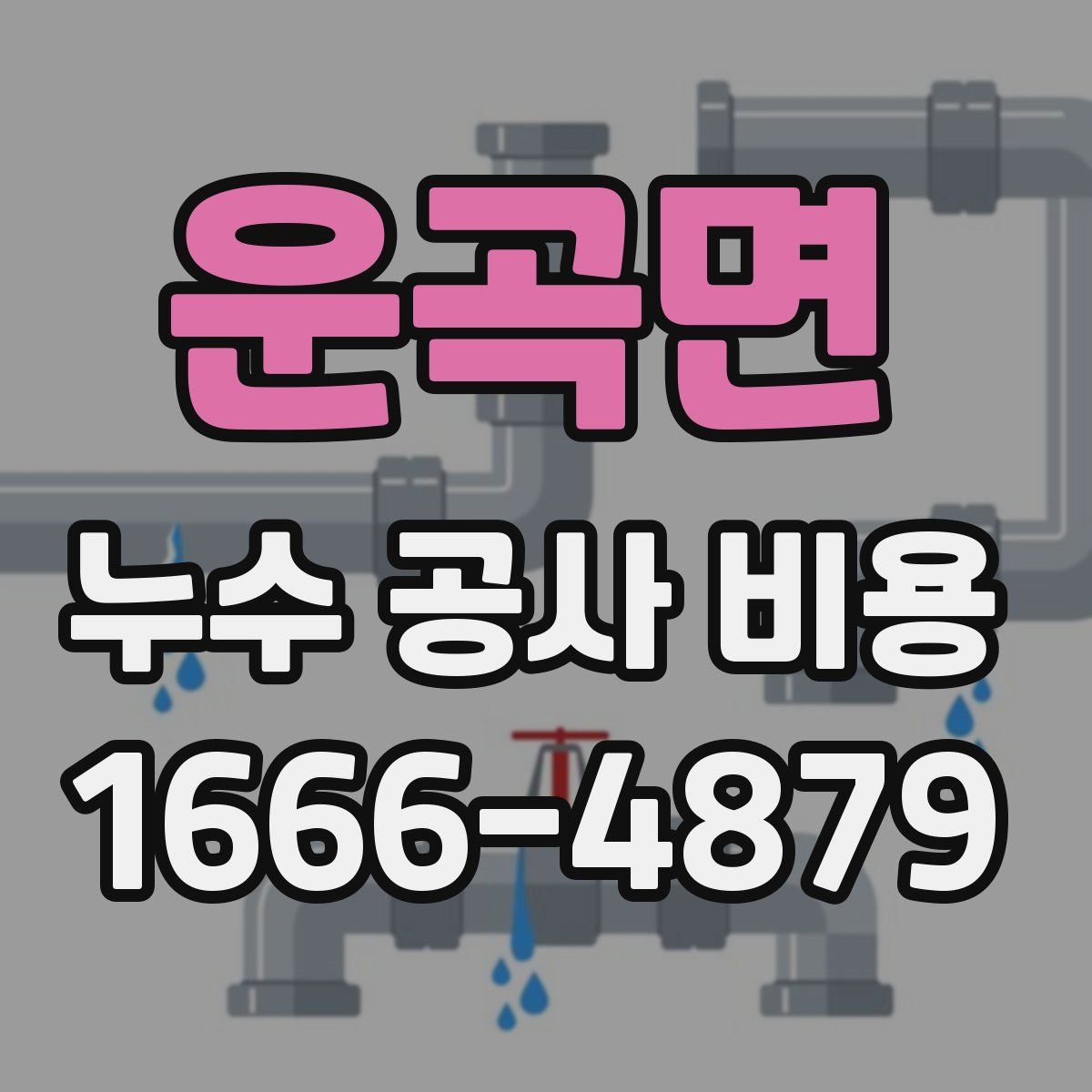 운곡면 누수 공사 비용