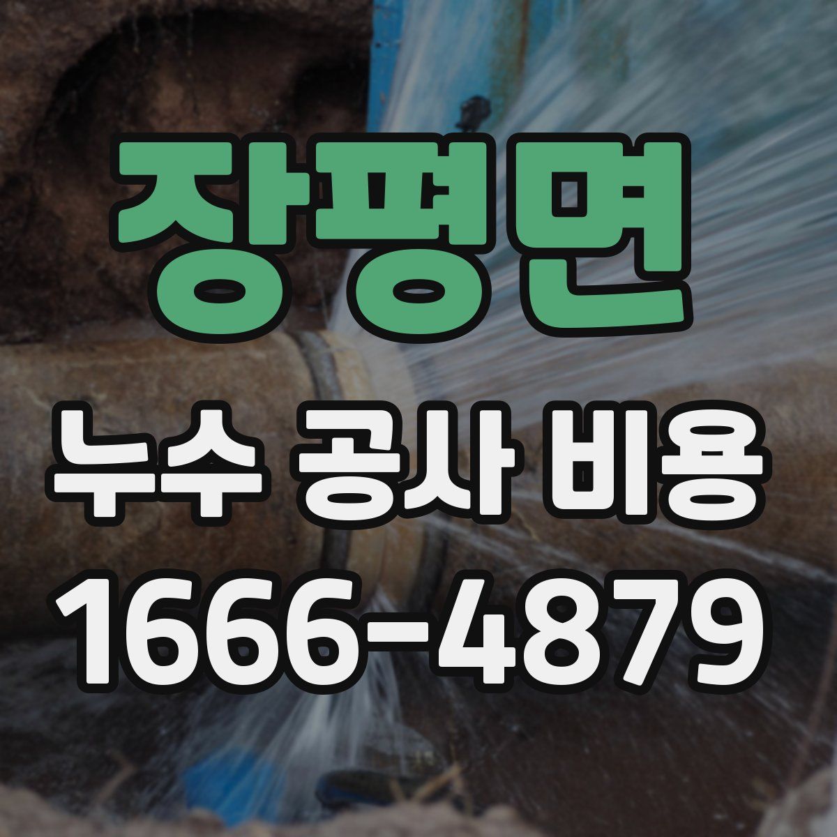 장평면 누수 공사 비용