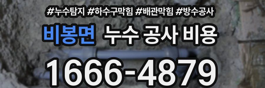 비봉면 누수 공사 비용