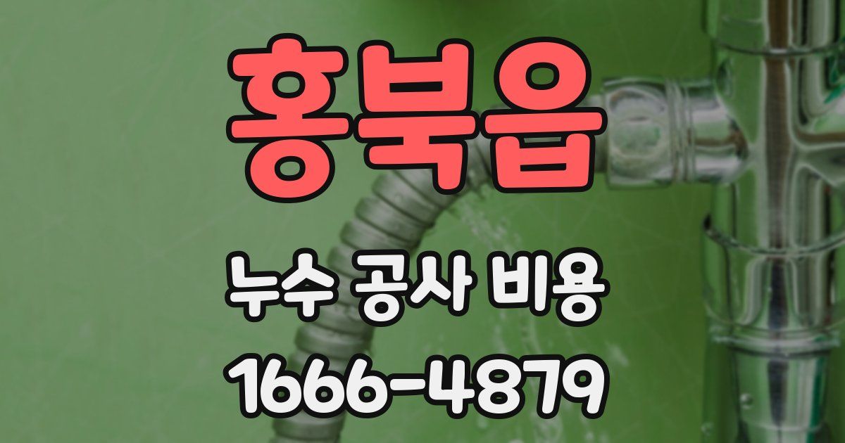 홍북읍 누수 공사 비용