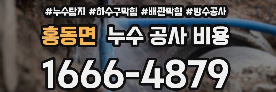 홍동면 누수 공사 비용