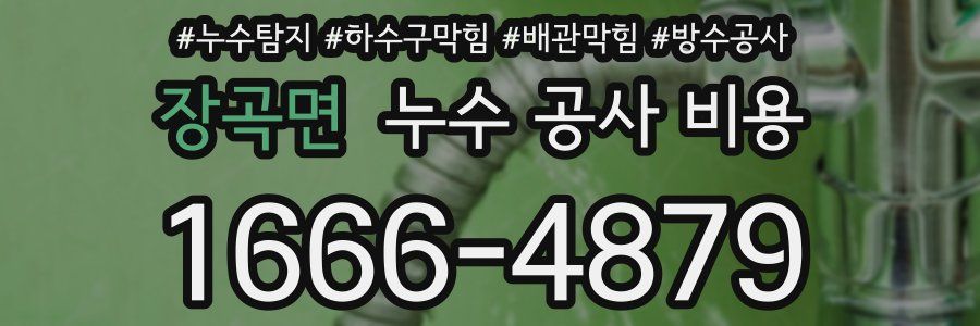 장곡면 누수 공사 비용