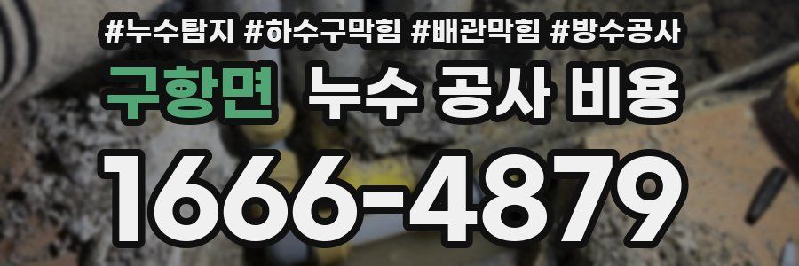 구항면 누수 공사 비용