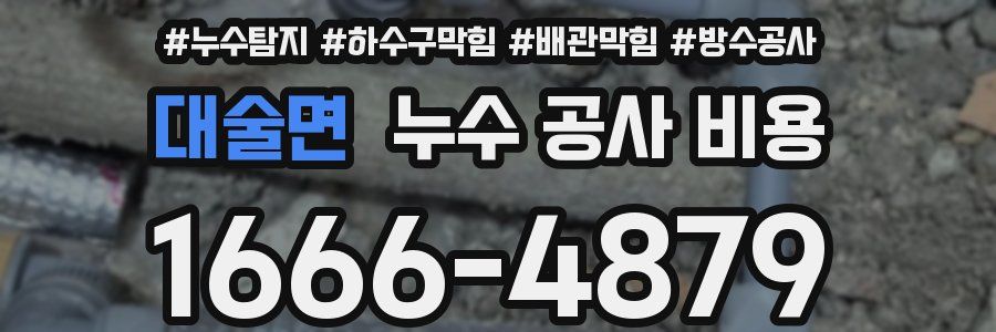 대술면 누수 공사 비용