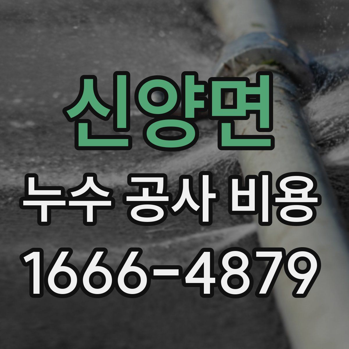 신양면 누수 공사 비용