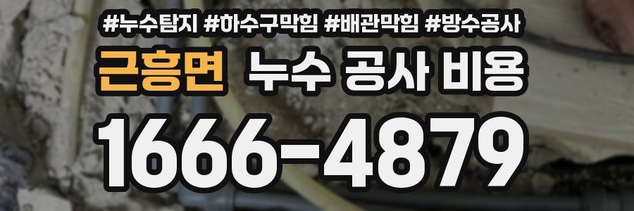 근흥면 누수 공사 비용