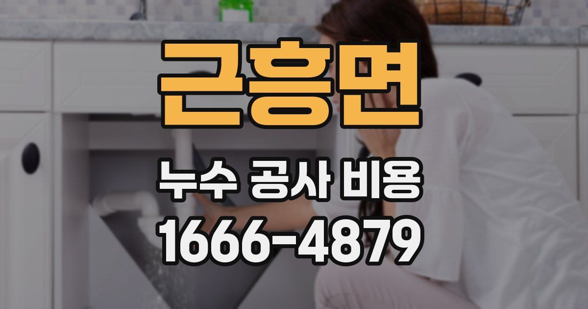 근흥면 누수 공사 비용