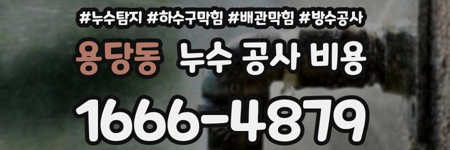 용당동 누수 공사 비용
