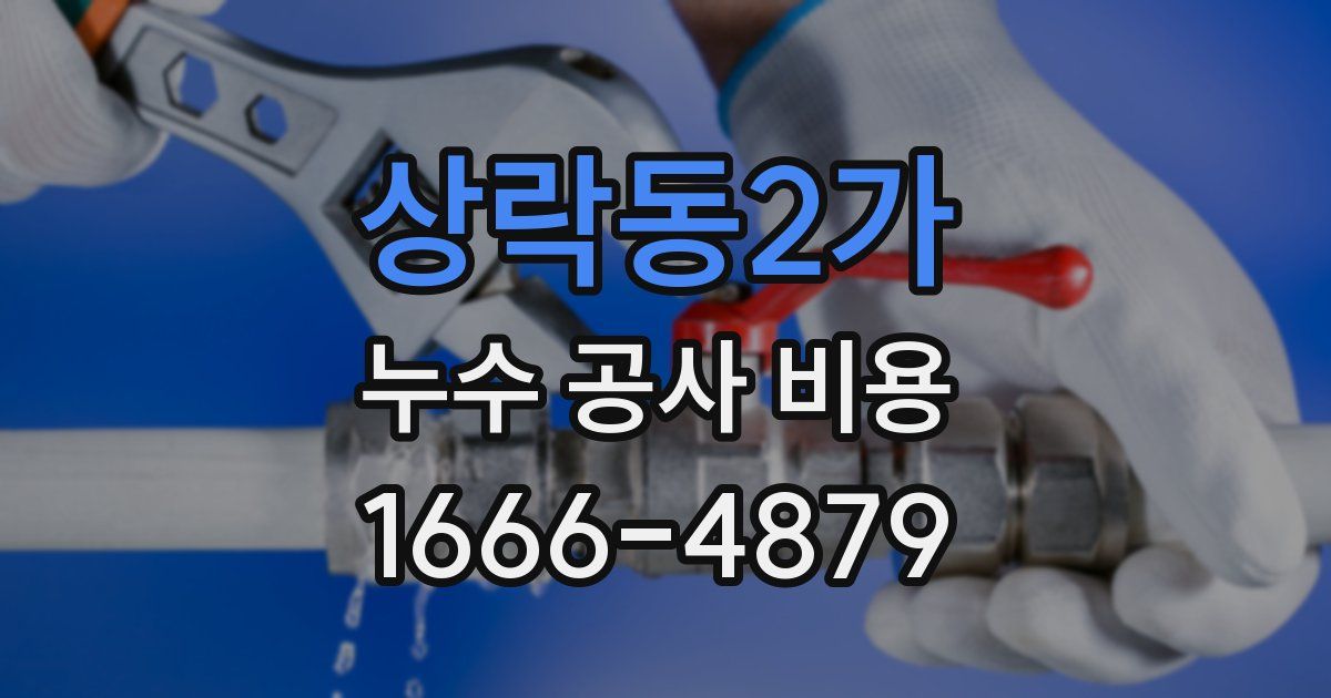 상락동2가 누수 공사 비용