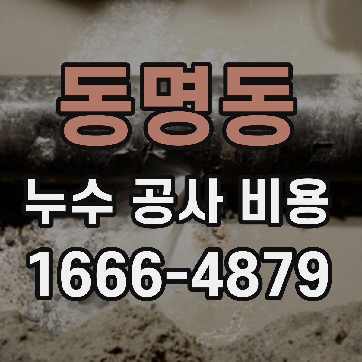 동명동 누수 공사 비용