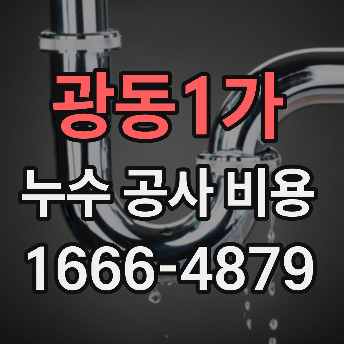 광동1가 누수 공사 비용