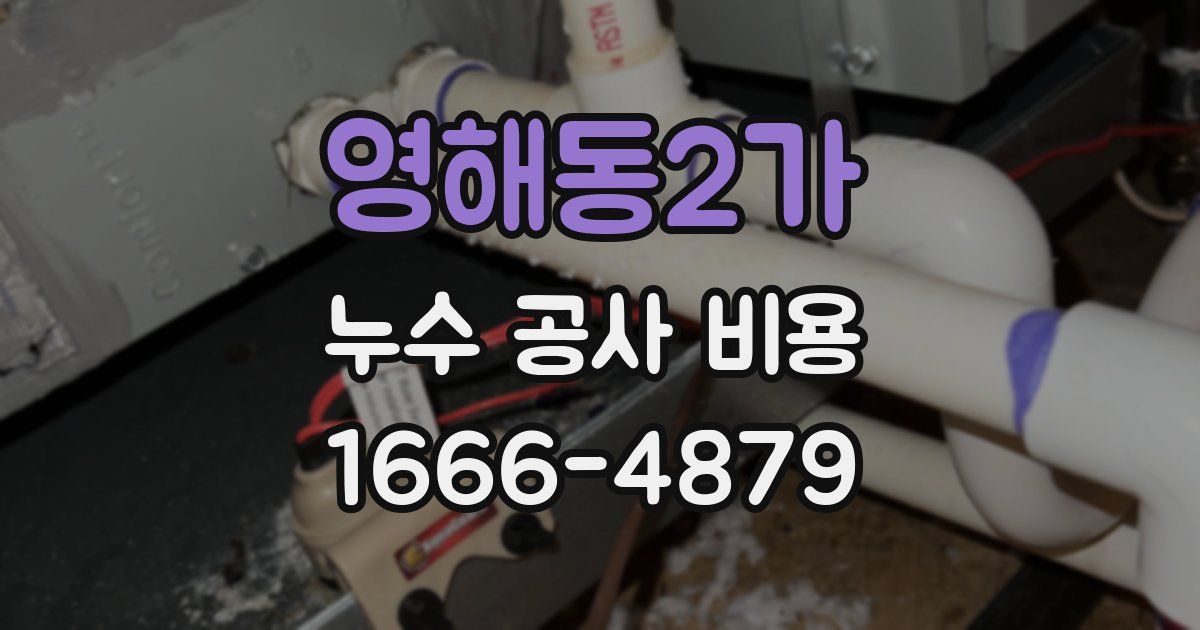 영해동2가 누수 공사 비용