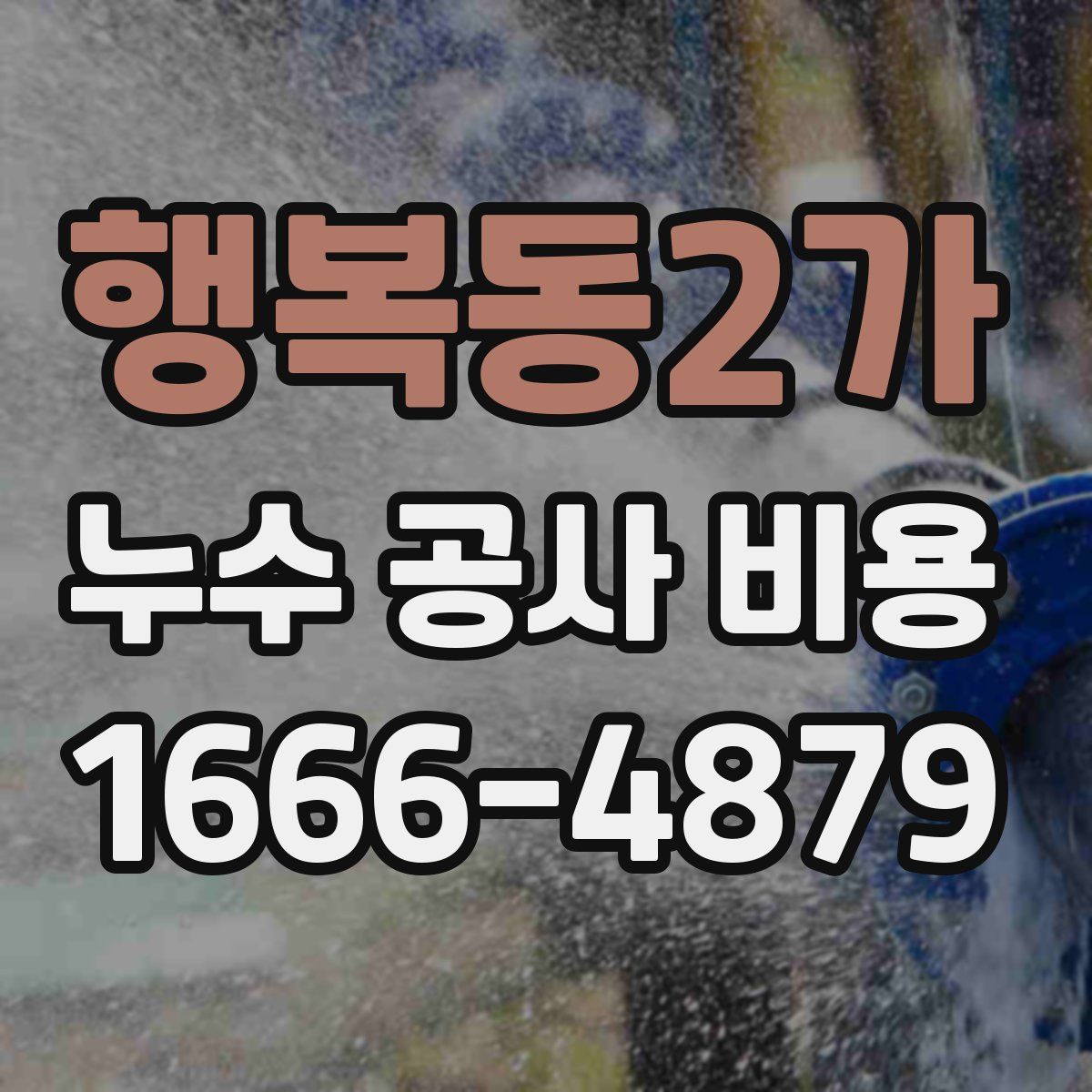 행복동2가 누수 공사 비용