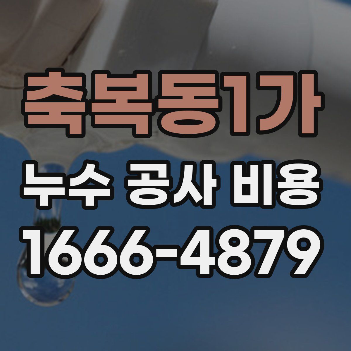 축복동1가 누수 공사 비용