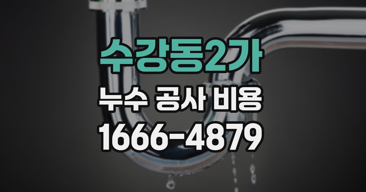 수강동2가 누수 공사 비용