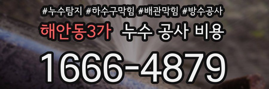 해안동3가 누수 공사 비용