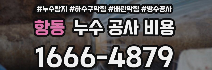 항동 누수 공사 비용