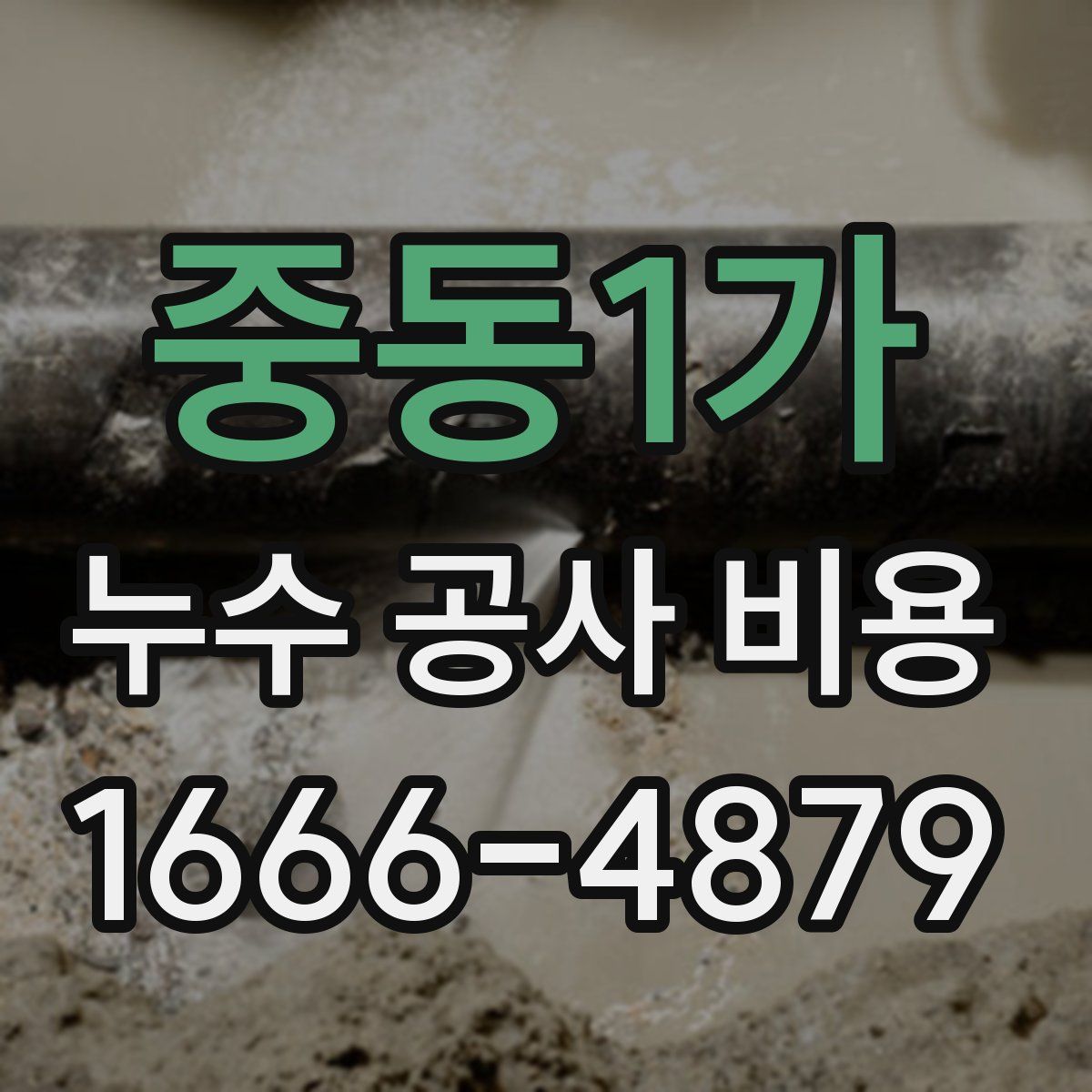 중동1가 누수 공사 비용