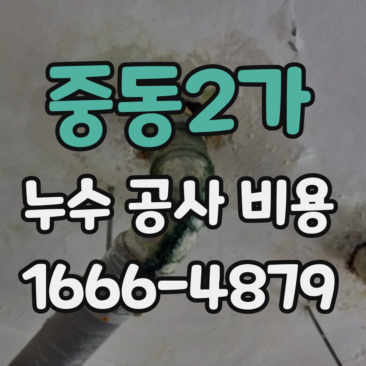중동2가 누수 공사 비용