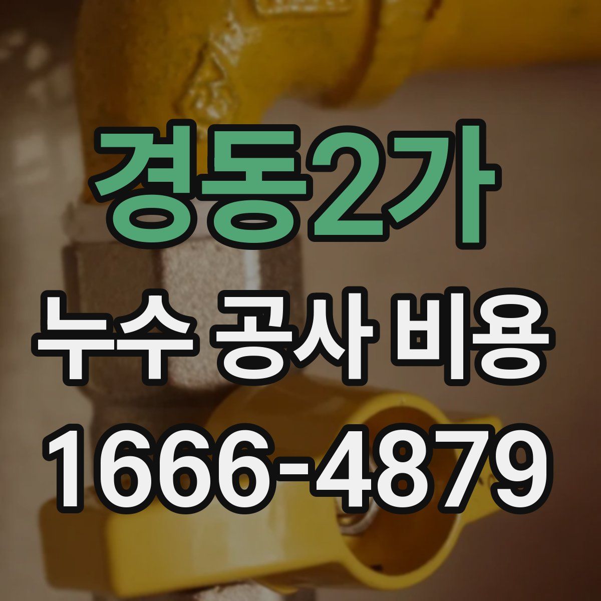 경동2가 누수 공사 비용