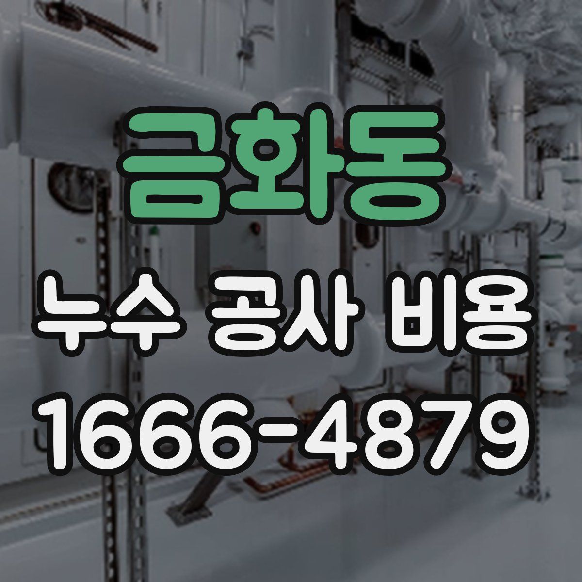 금화동 누수 공사 비용