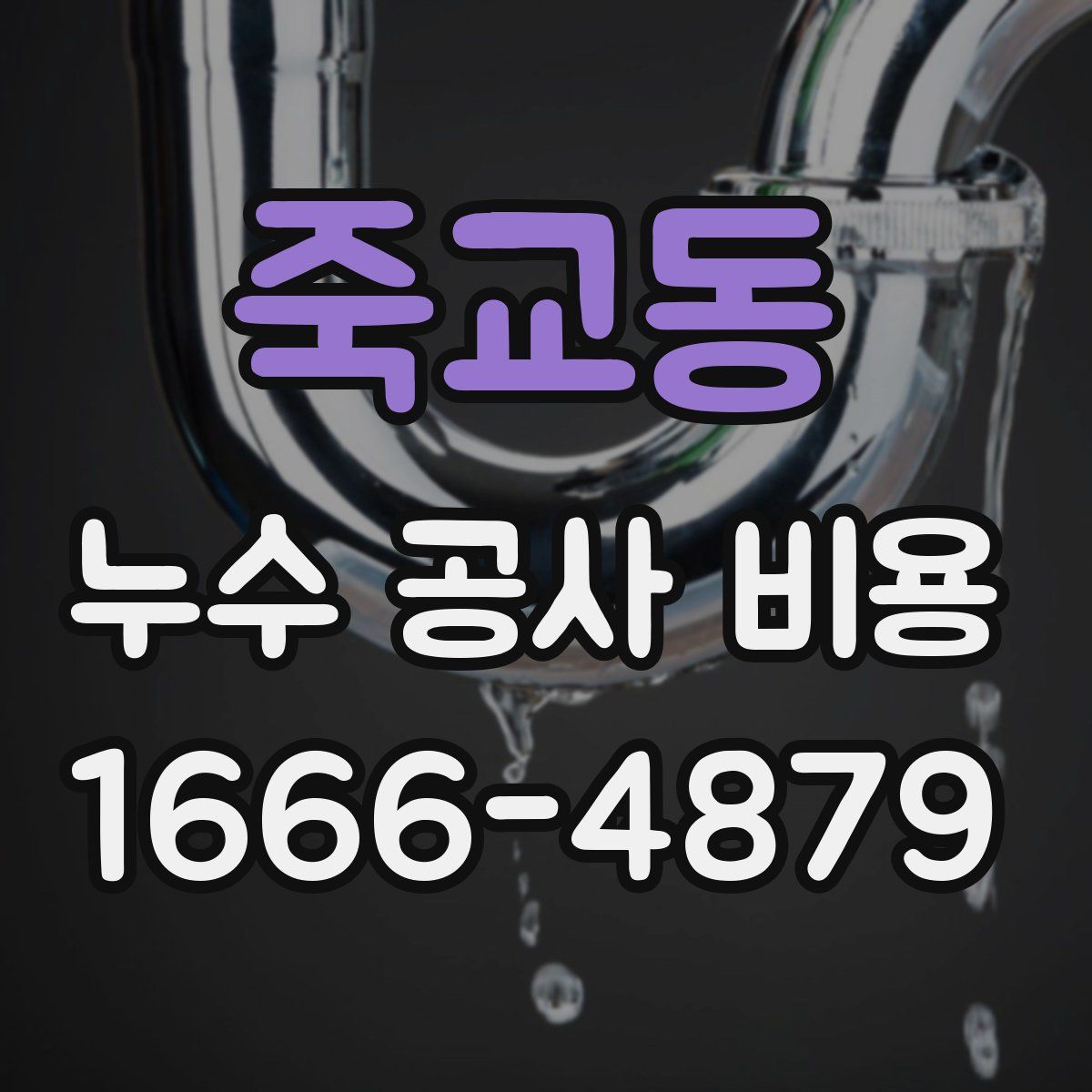 죽교동 누수 공사 비용