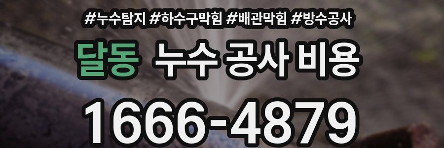 달동 누수 공사 비용