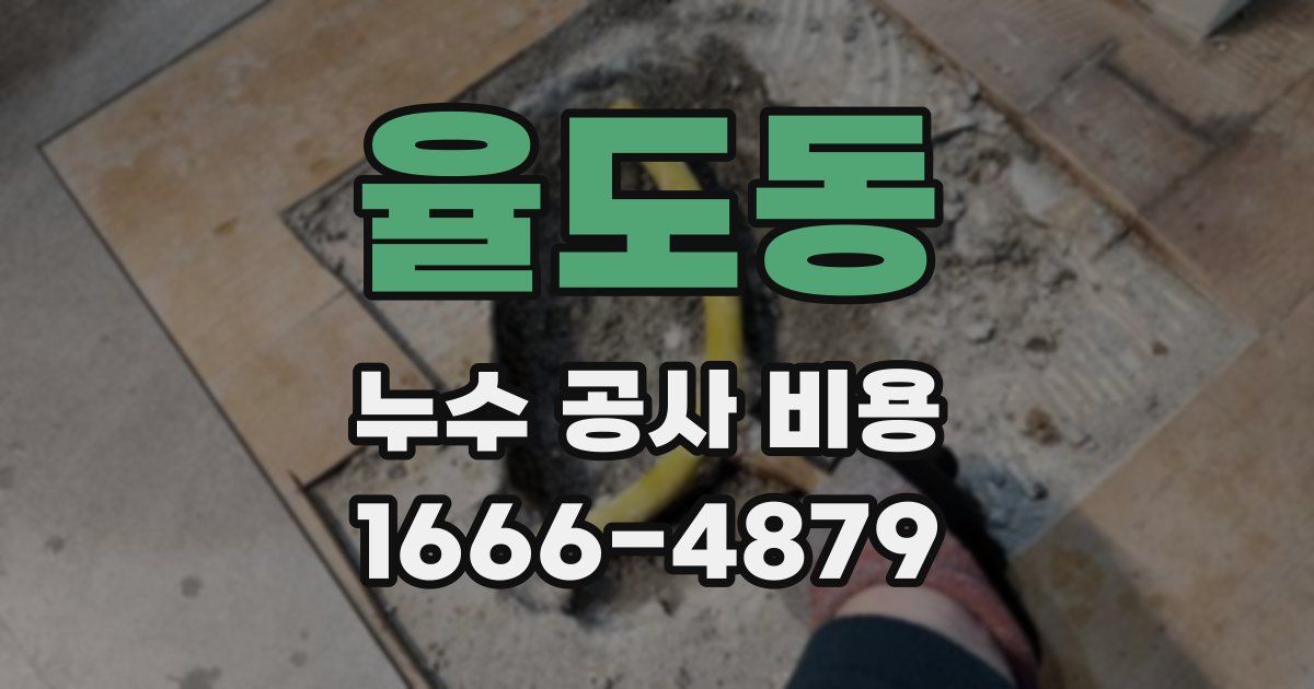 율도동 누수 공사 비용