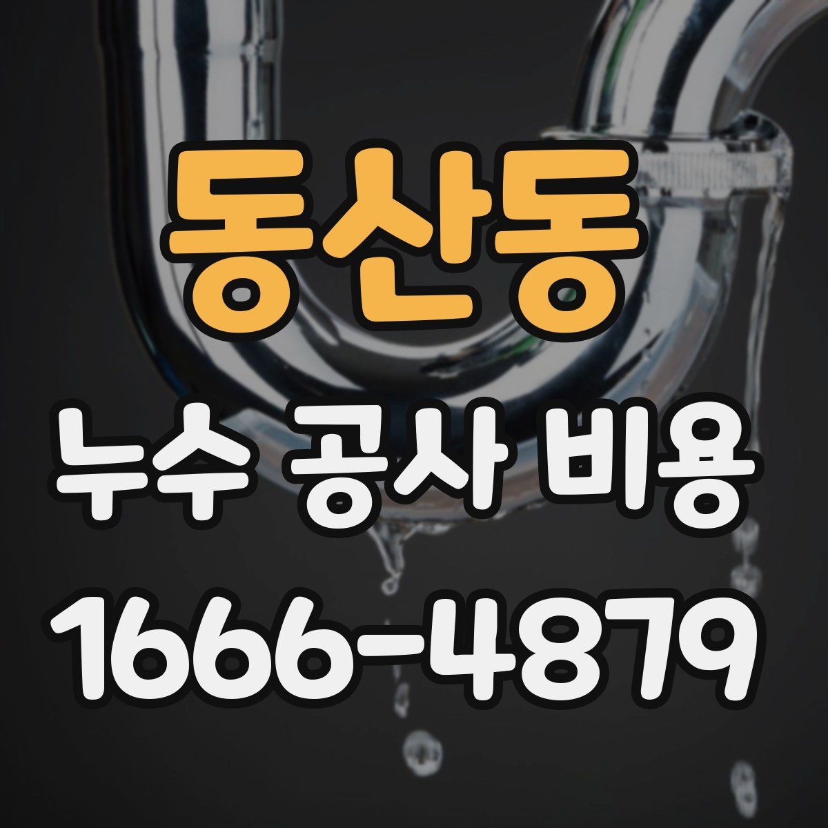 동산동 누수 공사 비용