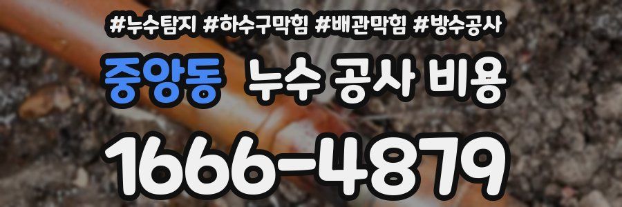 중앙동 누수 공사 비용