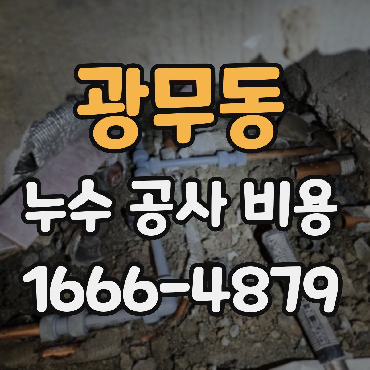 광무동 누수 공사 비용