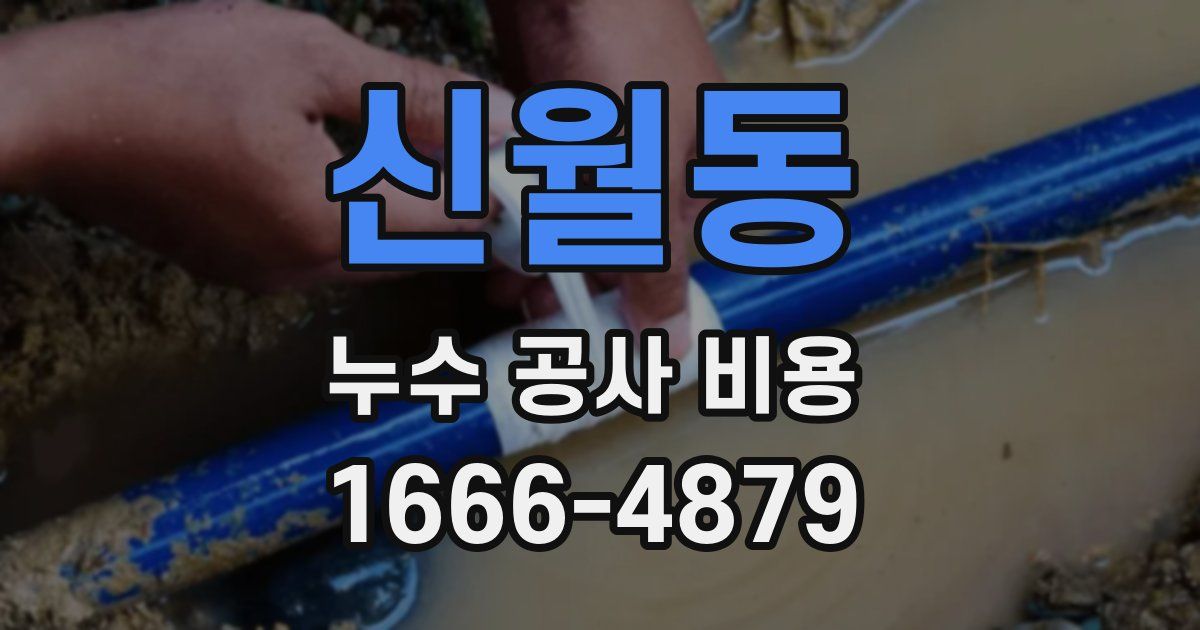 신월동 누수 공사 비용