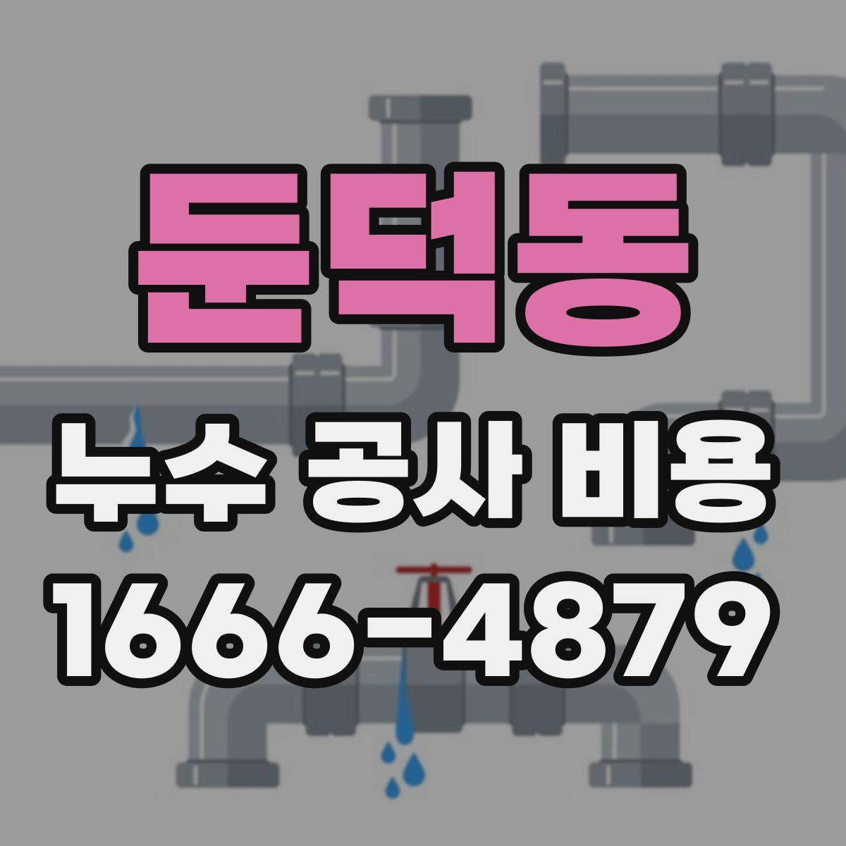 둔덕동 누수 공사 비용