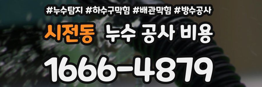 시전동 누수 공사 비용