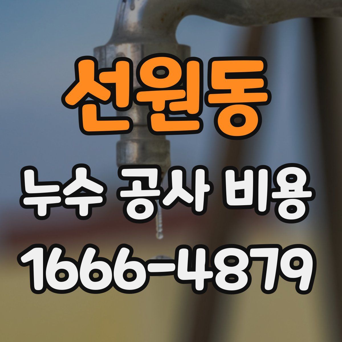 선원동 누수 공사 비용