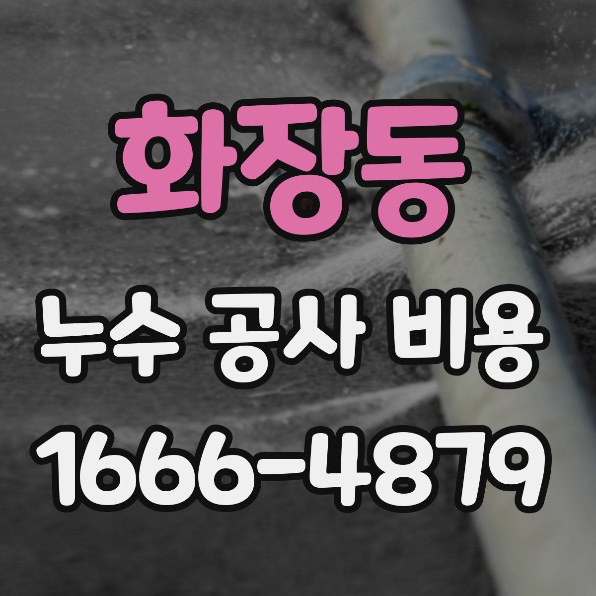 화장동 누수 공사 비용