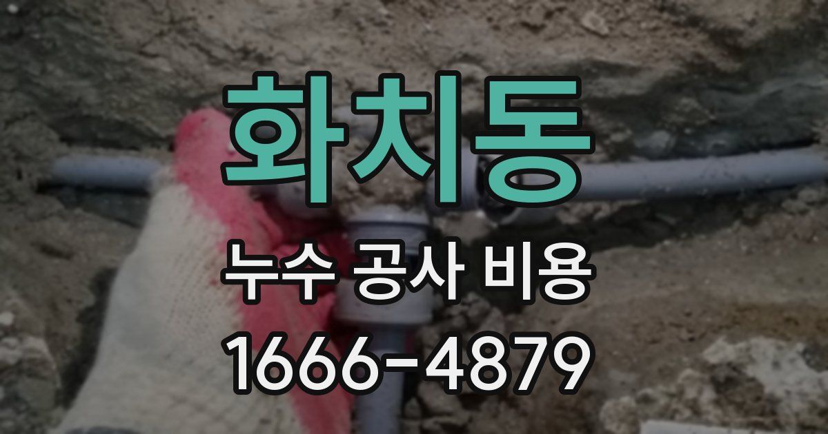 화치동 누수 공사 비용