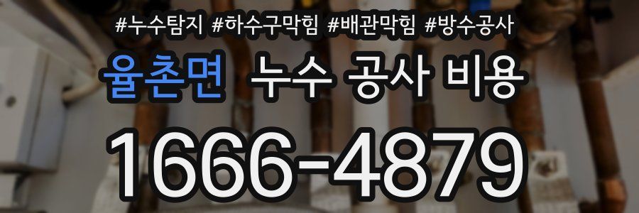 율촌면 누수 공사 비용